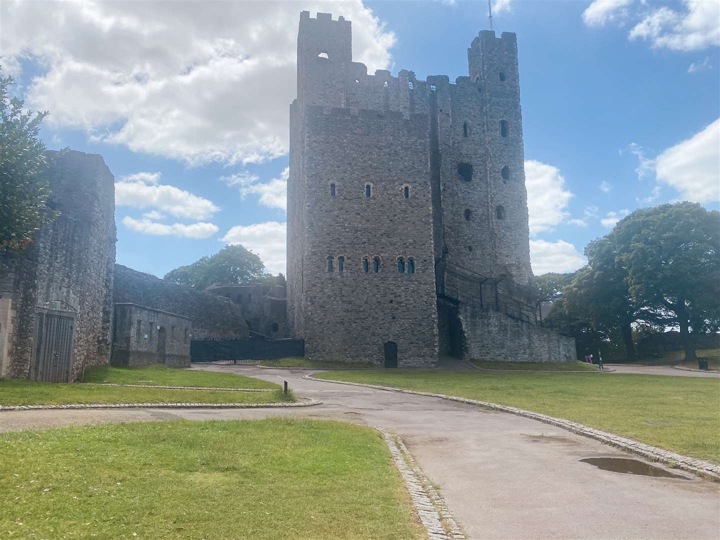 The grounds of Rochester Castle are open to all and free to enter, so make the perfect picnic spot. Picture: Sam Lawrie
