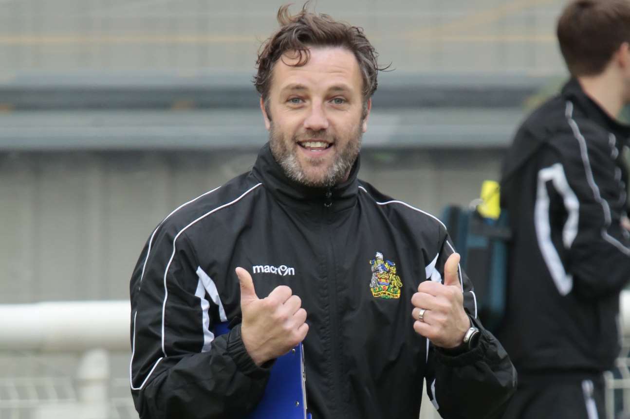 Jay Saunders has given Maidstone's start to life in National League South the thumbs up Picture: Martin Apps