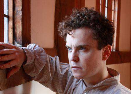 Joshua McGuire plays the title role in Globe Theatre Production's Hamlet. Picture: Fiona Moorhead.