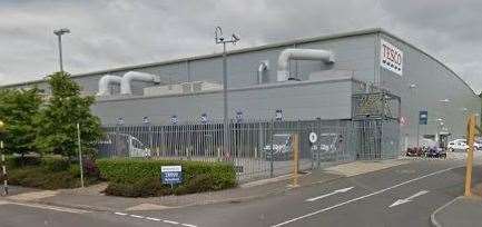 The Tesco distribution centre in Aylesford Picture: Google