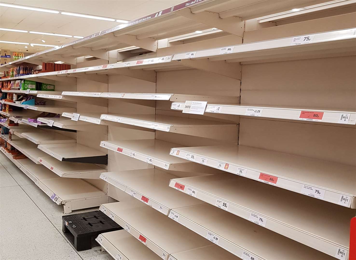 Could we see our shelves empty at Christmas?