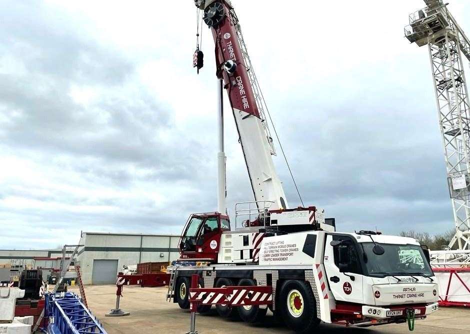 The new £1.1m crane is now part of the Thanet Crane Hire fleet