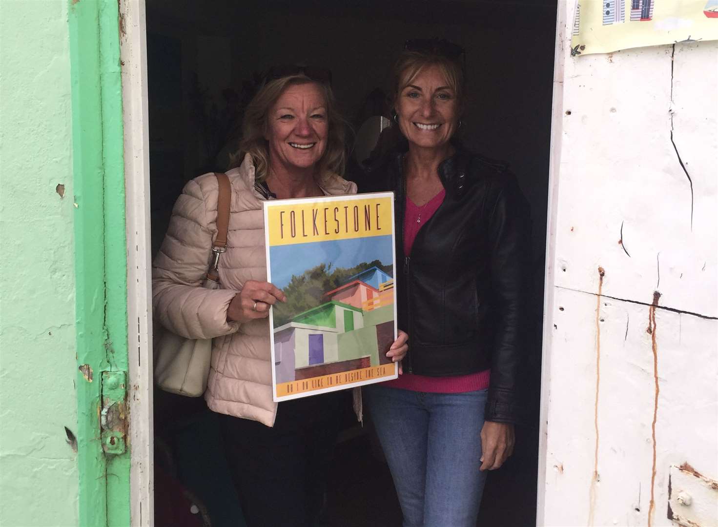 Friends Pippa and Lynne said the huts are part of the town's heritage