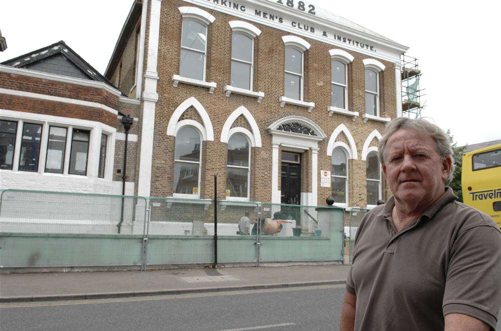 Ron Grigg at the former Victoria Working Men's Club in Broadway, Sheerness
