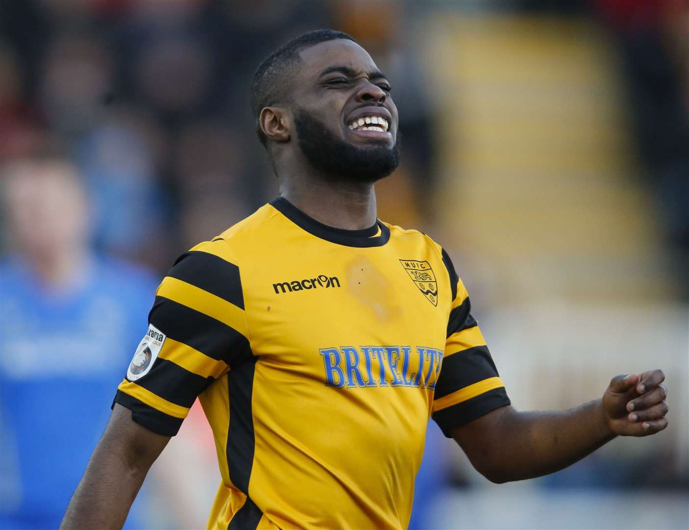 Alex Akrofi won two promotions with Maidstone. Picture: Martin Apps