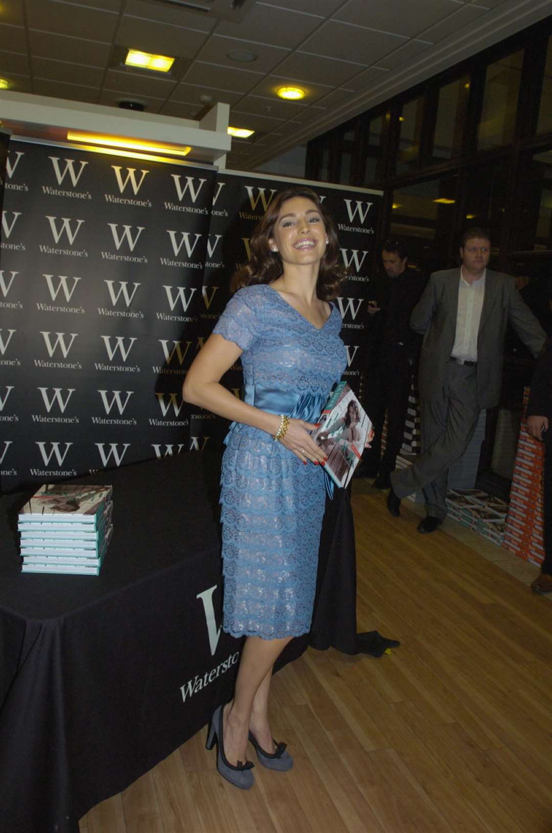 Kelly Brook at her book signing in Waterstones Bluewater