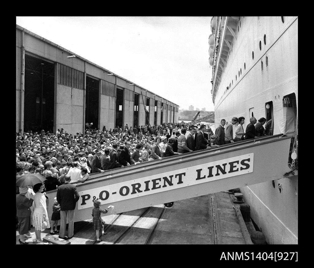 Passengers boarding the P&O liner Oronsay. Picture: Google