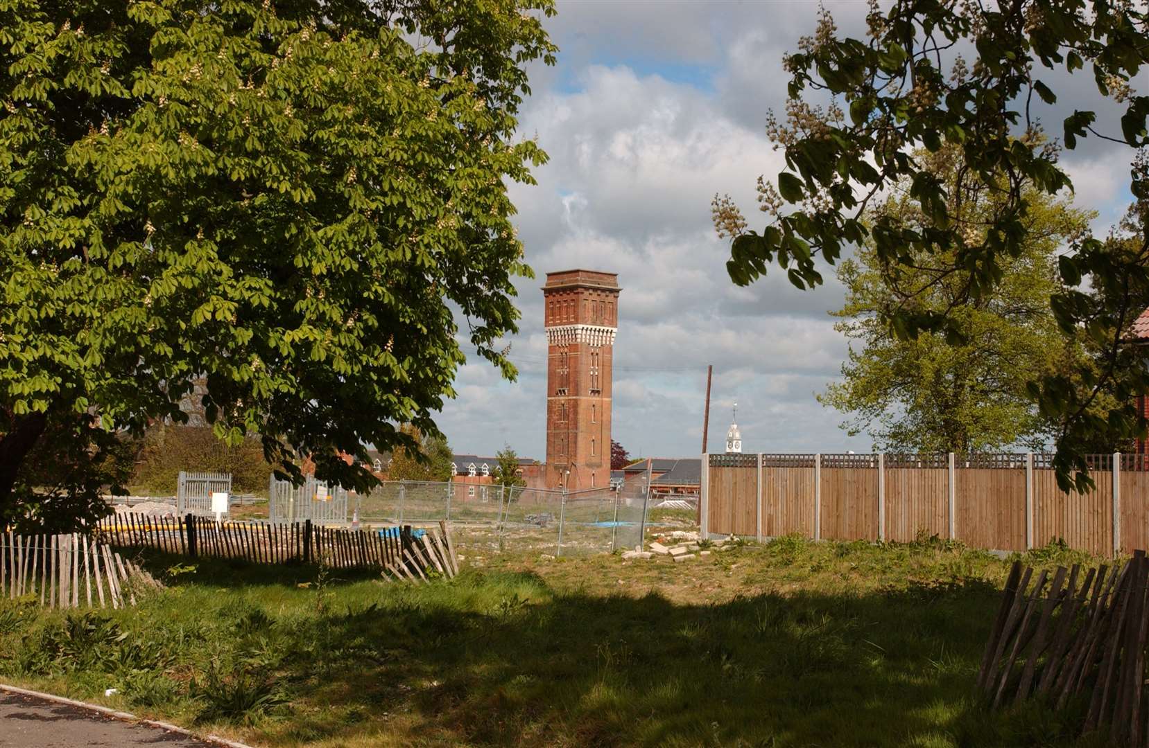 The water tower on the site of the former hospital pictured in 2002. Picture: Jim Bell