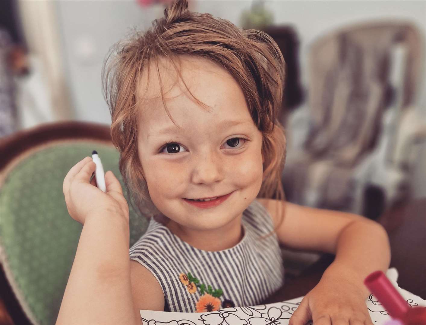 Darcey-Rose Hickson was first diagnosed with the cancer last year. Picture: SWNS