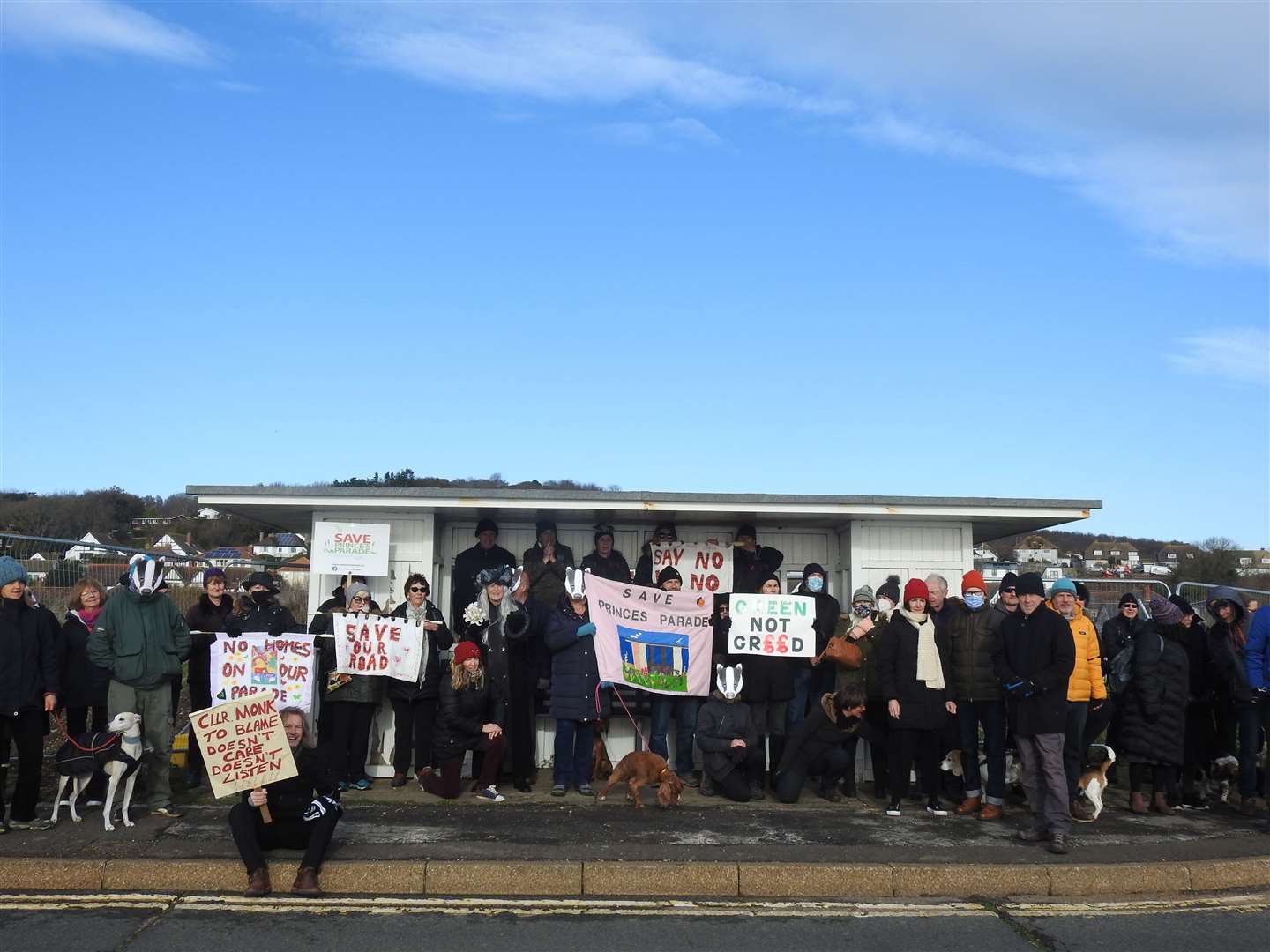 Protests over the scheme have been carried out at the land