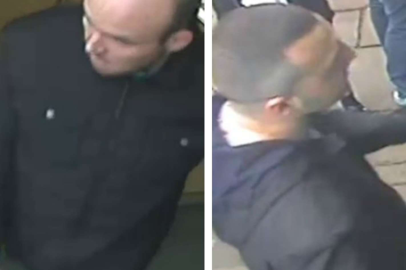 Police want to speak to these men after a Rolex and diamond ring were snatched