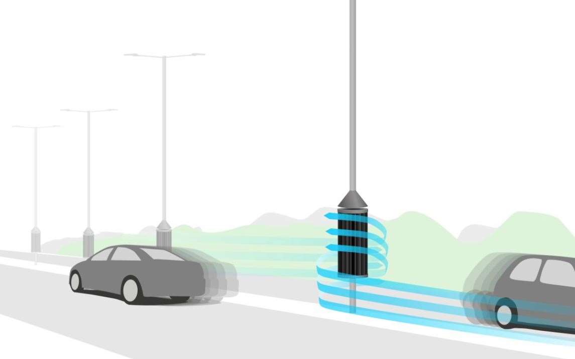 The scheme could see our vehicle traffic generating clean wind energy