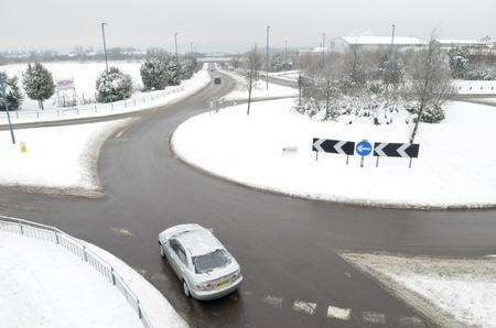 Snowy roads