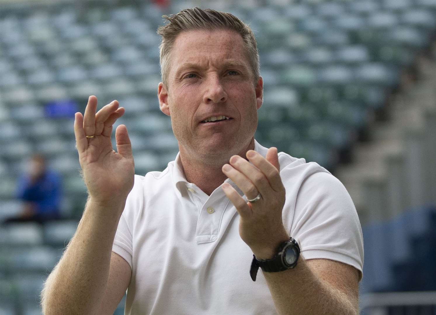 Gillingham manager Neil Harris admitted choosing his strikers was tough. Picture: KPI