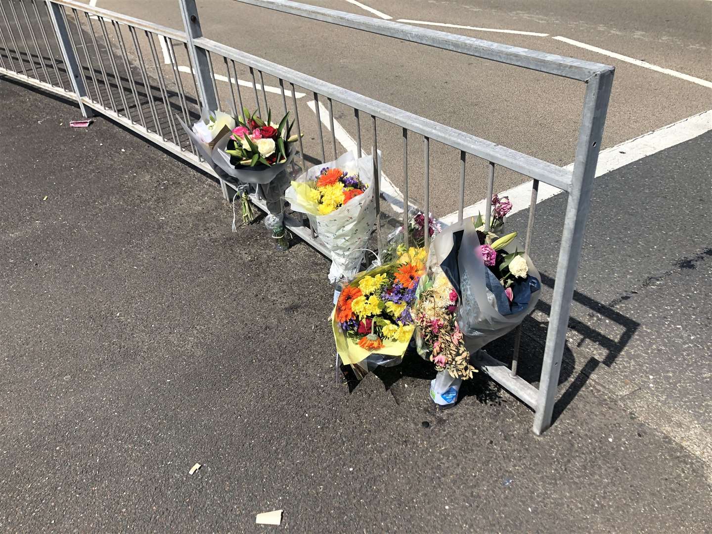 Tributes were left for a man in his 30s from Medway who died near Bowaters Roundabout, Gillingham, last week