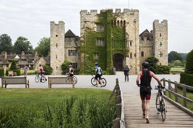 You can walk, run, swim or cycle at the Hever Castle races. Picture: Colin Baldwin