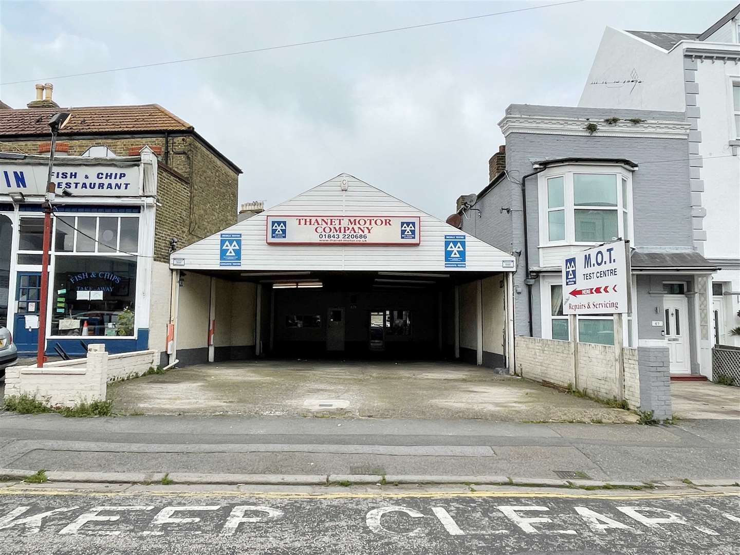 The site of the former Thanet Motor Company in Cliftonville is up for sale at auction