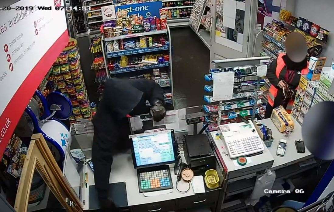 McAdam was caught on CCTV stealing money from the store