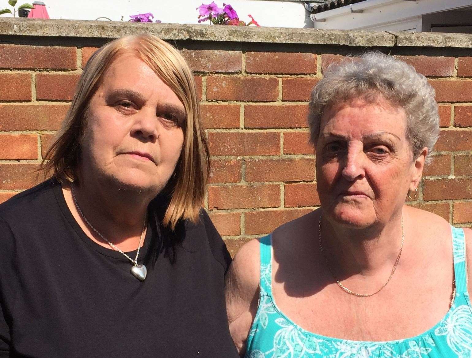 Margaret Simpson, 73, and Jenny Ellis, 78, who live in Bishops Way