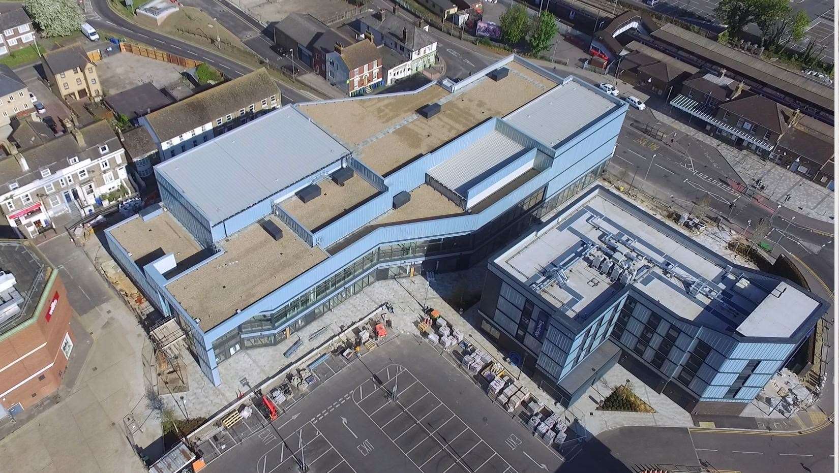 An aerial image showing the Spirit of Sittingbourne redevelopment from above. Picture: Mark Savage