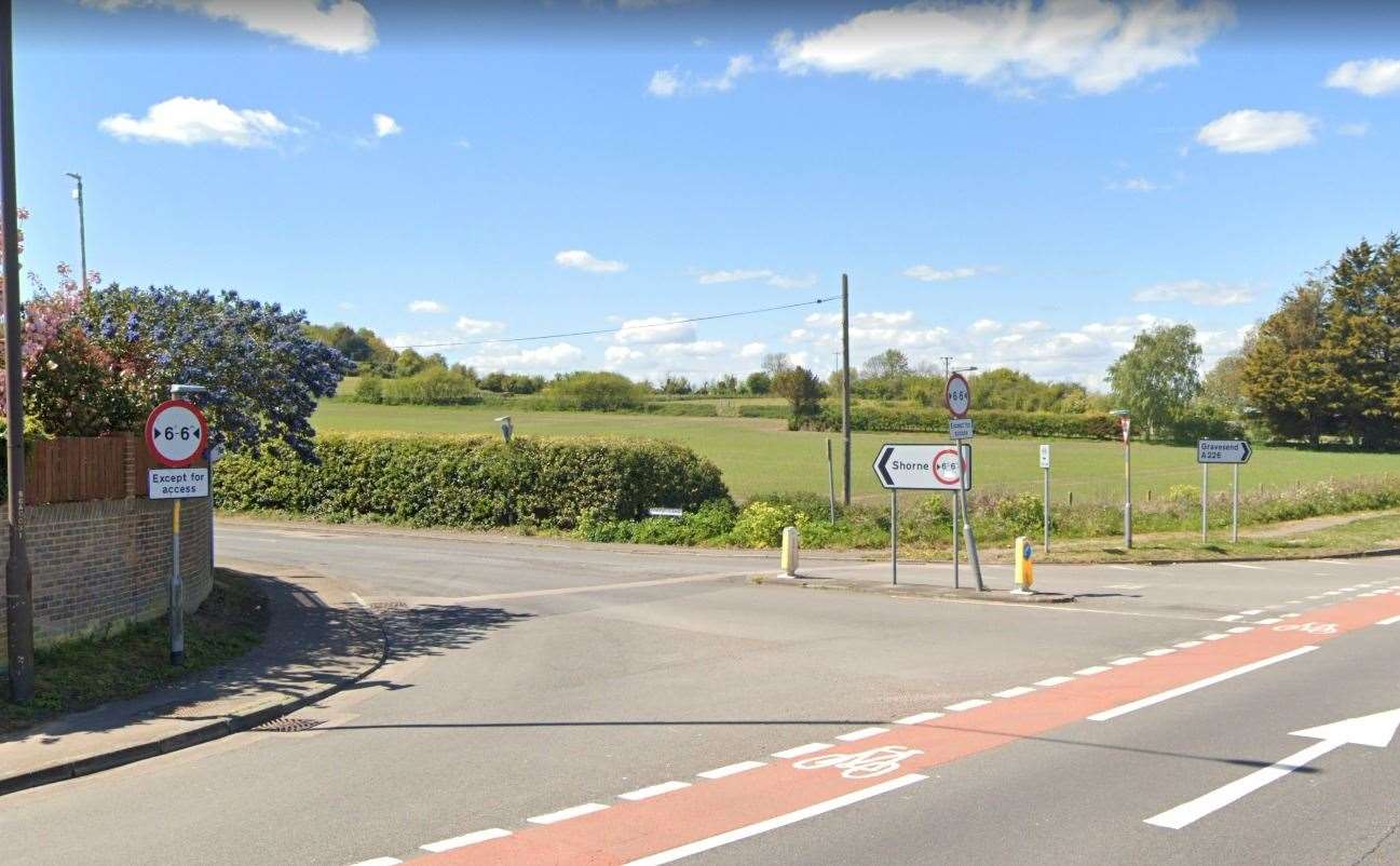 New speed limits will be brought into force at the Shore Crossroads and the bottom of Forge Lane. Photo: Google