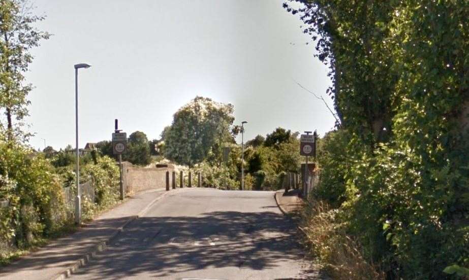 Ham Shades Lane in Whitstable has been shut. Picture: Google