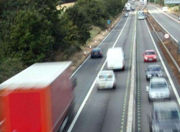 The crash happened on the M2 just before the Medway Bridge