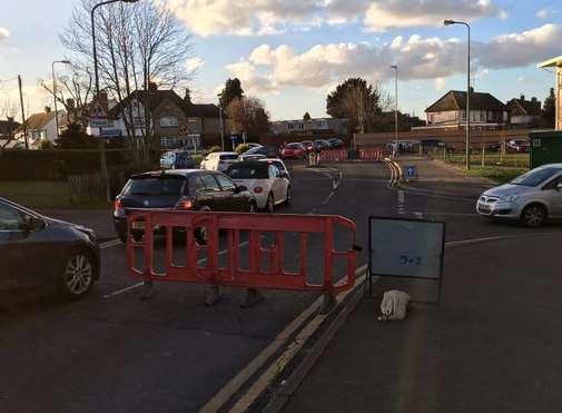 Shepway-bound traffic is diverted via Park Way and Loose Road