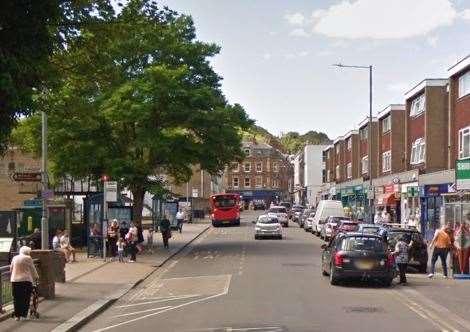 The dispute happened in Pencester Road, Dover. Picture: Google