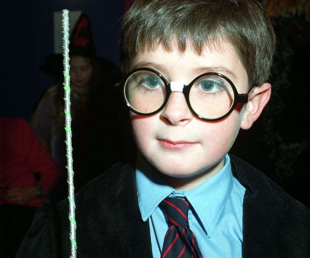 Patrick Jones, with his Harry Potter wand
