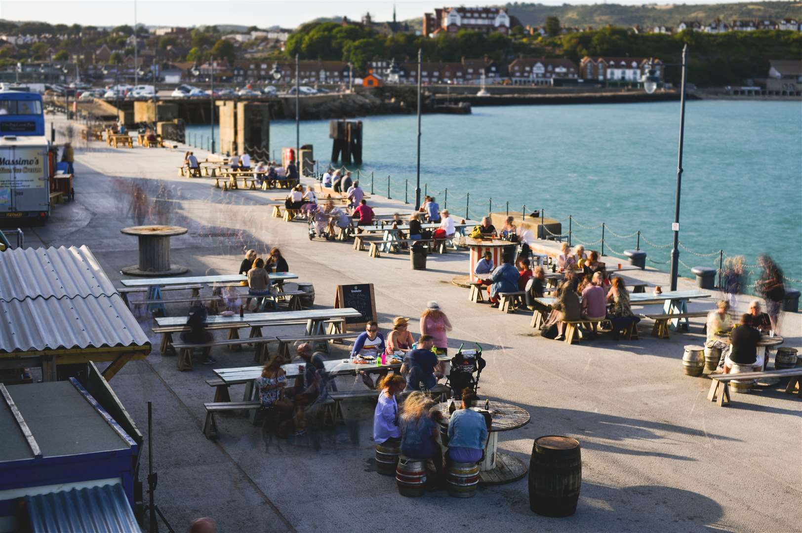 Folkestone Harbour Arm has developed into a thriving destination for food and drink. Picture: Folkestone Harbour Arm