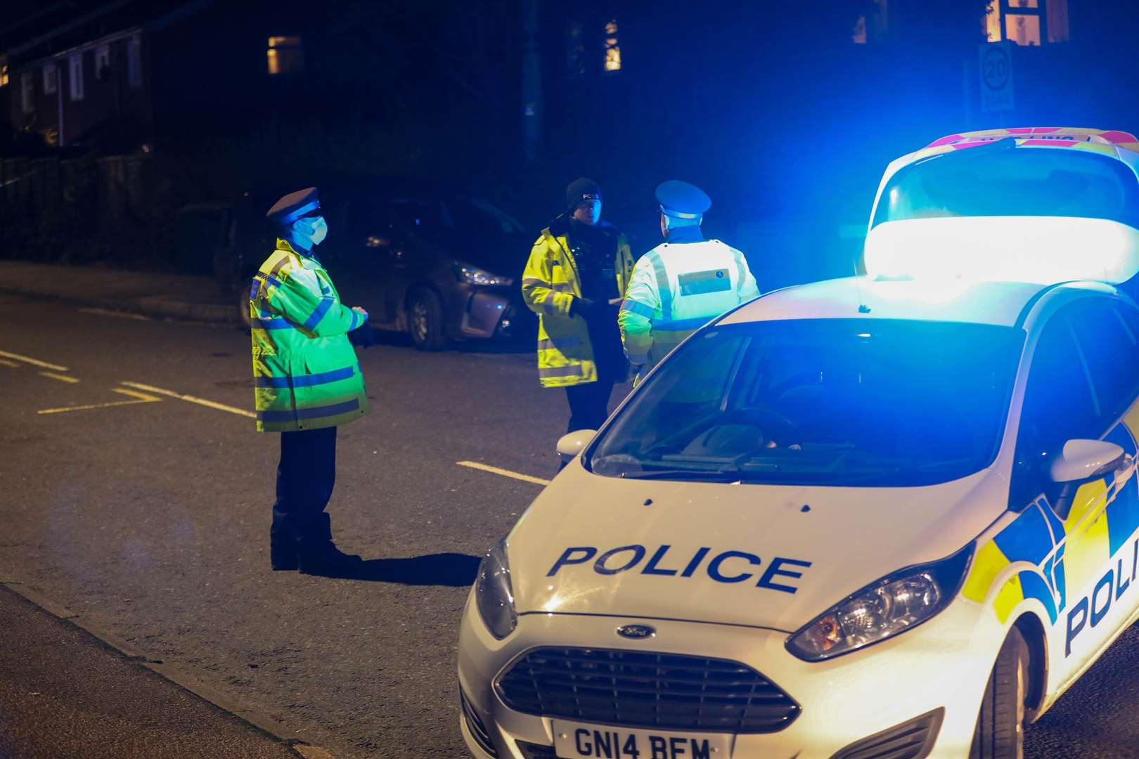 The scene in Caley Road, Tunbridge Wells, where a man was fatally injured on Saturday, December 4 Pic: UKNIP