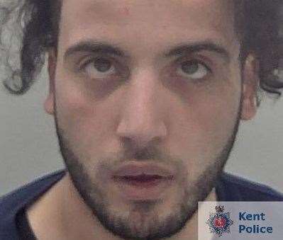Caged: Anas Bendarouch. Picture: Kent Police