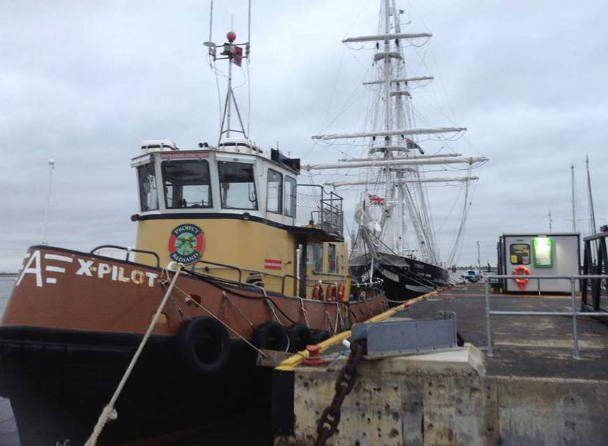 The X-Pilot tug also runs trips to the old Maunsel sea forts