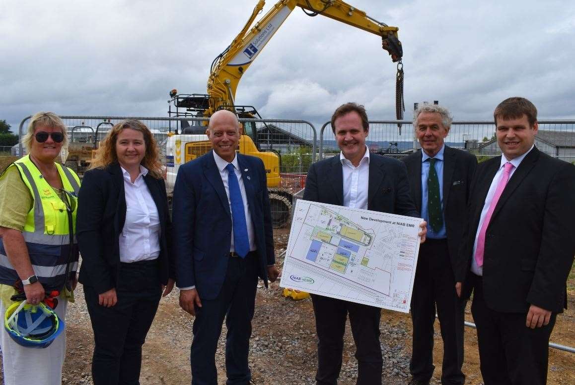MP Tom Tugendhat during his visit to NIAB EMR in East Malling