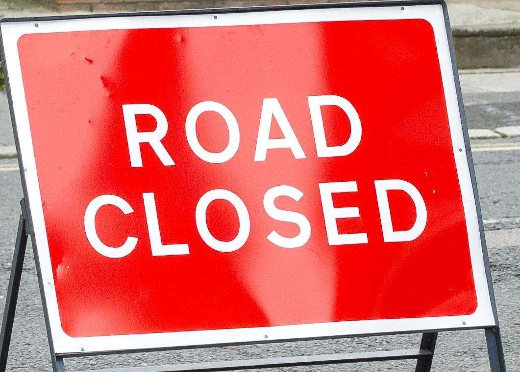 The road will be closed for resurfacing works. Stock picture