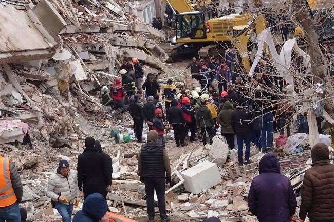 Two massive earthquakes in Turkey and Syria have left at least 9,000 people dead. Picture: PA