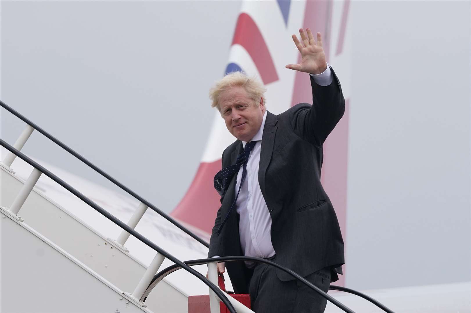 Boris Johnson urged Emmanuel Macron not to worry about the Aukus pact (Stefan Rousseau/PA)