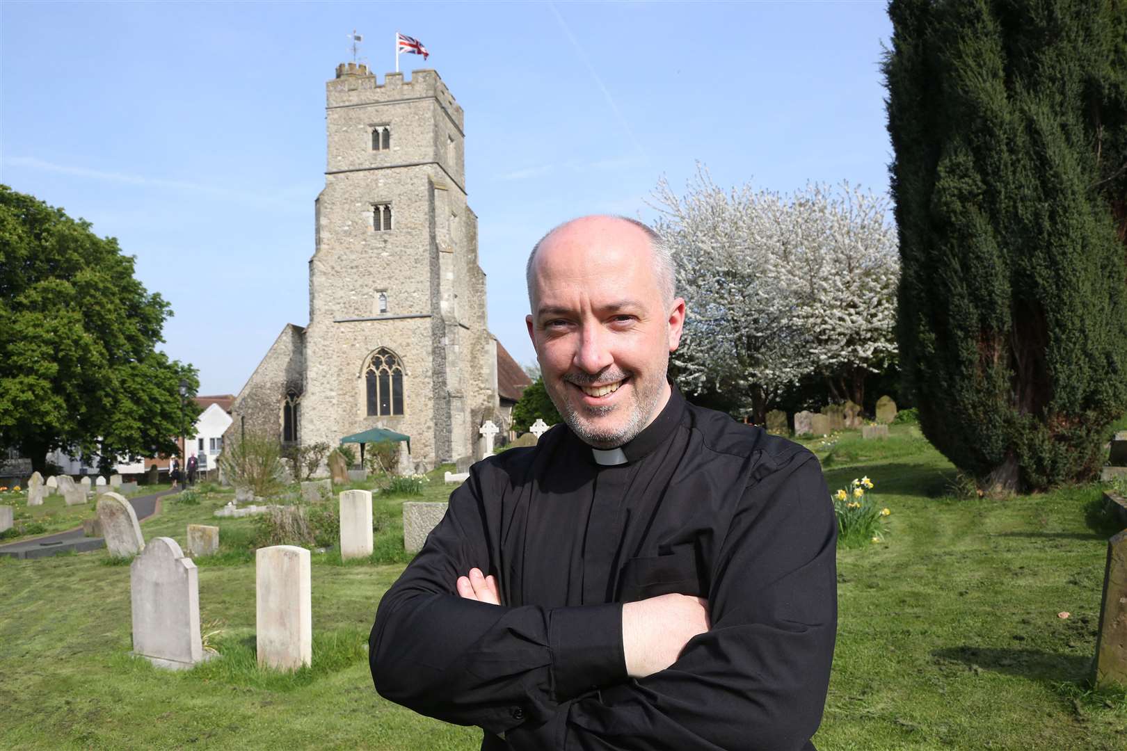 Vicar of St Margaret's in Rainham, the Rev Nathan Ward, who holds a Masters degree in Security and Risk Management has launched a campaign to reinstate CCTV cameras at the Rec