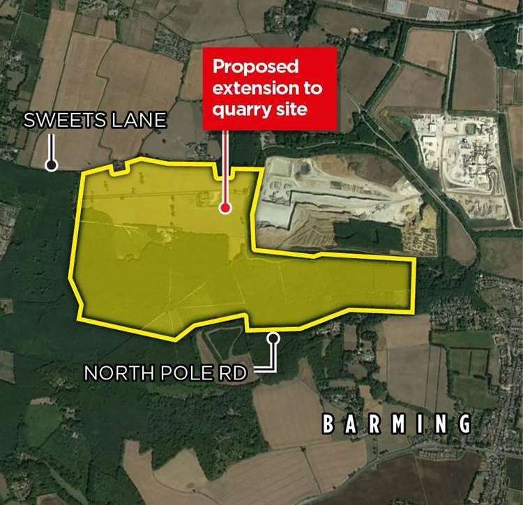 A map of the proposed extension
