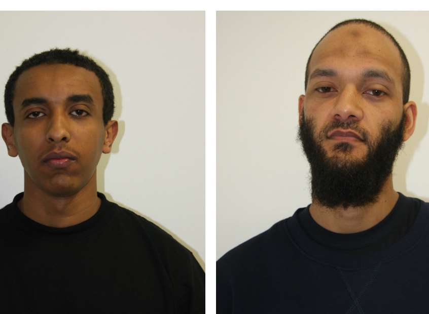 Anas Abdalla (clean shaven) and Gabriel Rasmus (beard) - stopped at Dover as they travelled to join ISIS