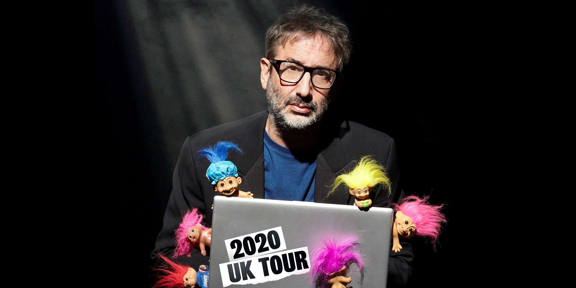 David Baddiel will be at Leas Cliff Hall this weekend, and later at the Orchard Theatre, Dartford