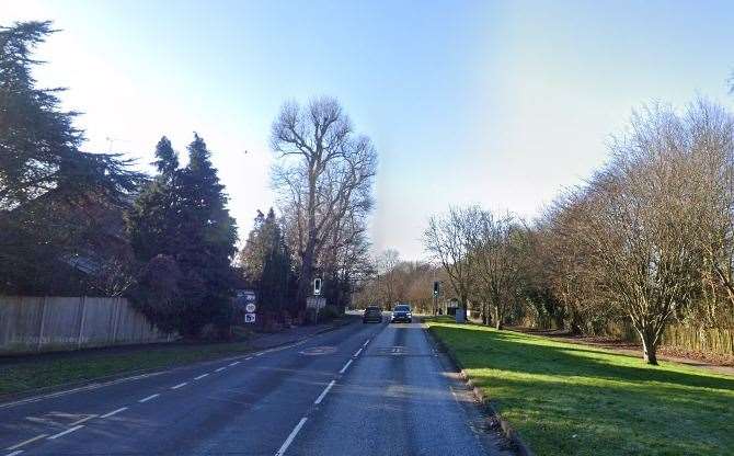 Police officers were called to Wrotham Road, Meopham. Picture: Google Maps