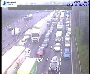 Traffic has been building on the Dartford Crossing. Picture: Highways England (7515561)
