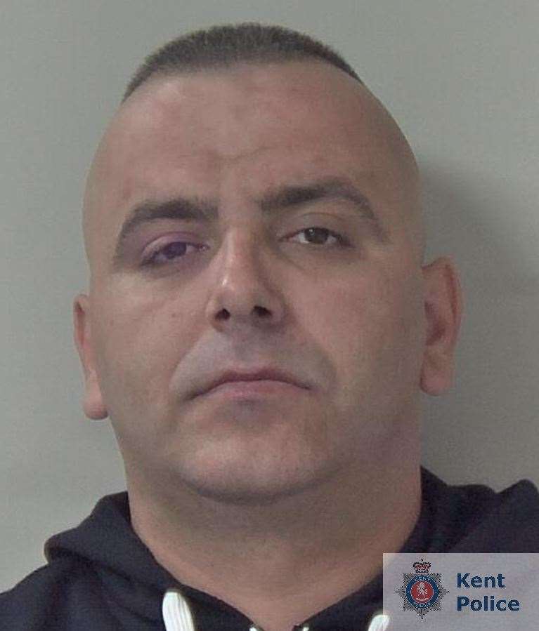 Dorjan Stafa was arrested at the Channel Tunnel terminal near Folkestone. Picture: Kent Police