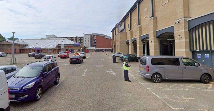 A parking warden at Lockmeadow Car Park in Maidstone. Picture: Google