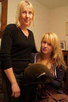 Faversham mum Ann Sage with her daughter, Canterbury College student Emma, who was attacked by a dog