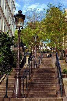 The Montmartre area of Paris