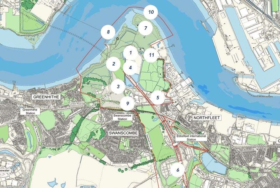 A site plan of the proposed London Resort (9341356)