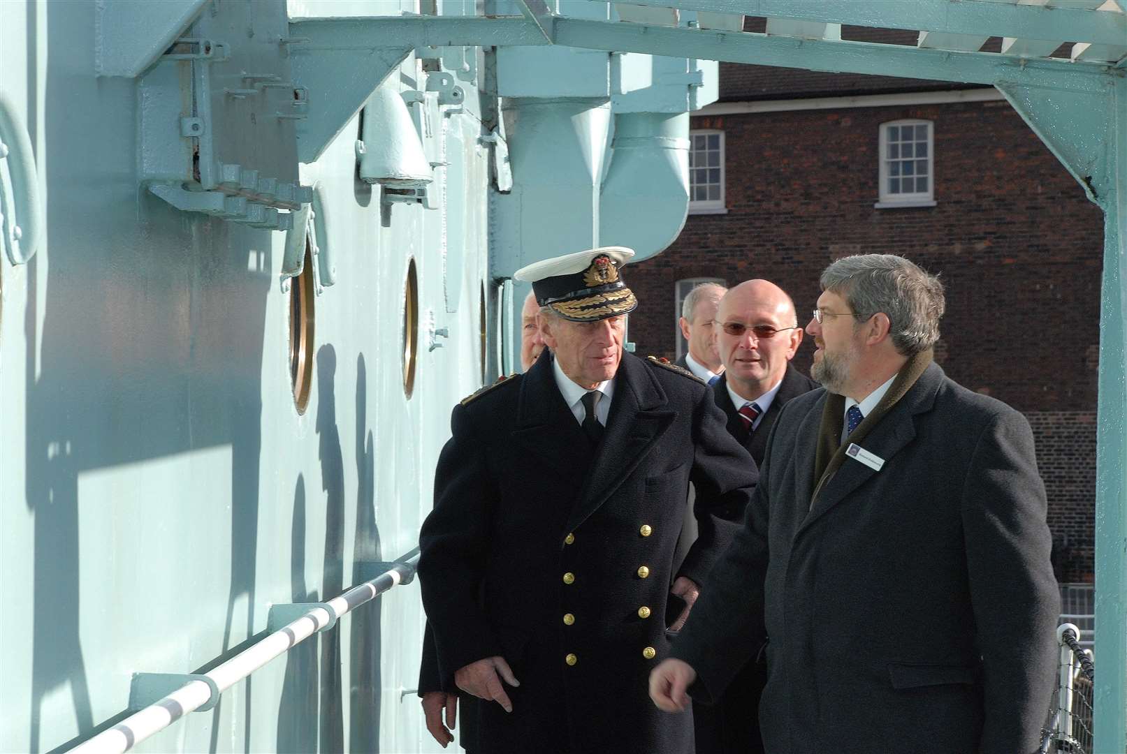The Duke of Edinburgh during the 2007 Royal visit at the Historic Dockyard Chatham